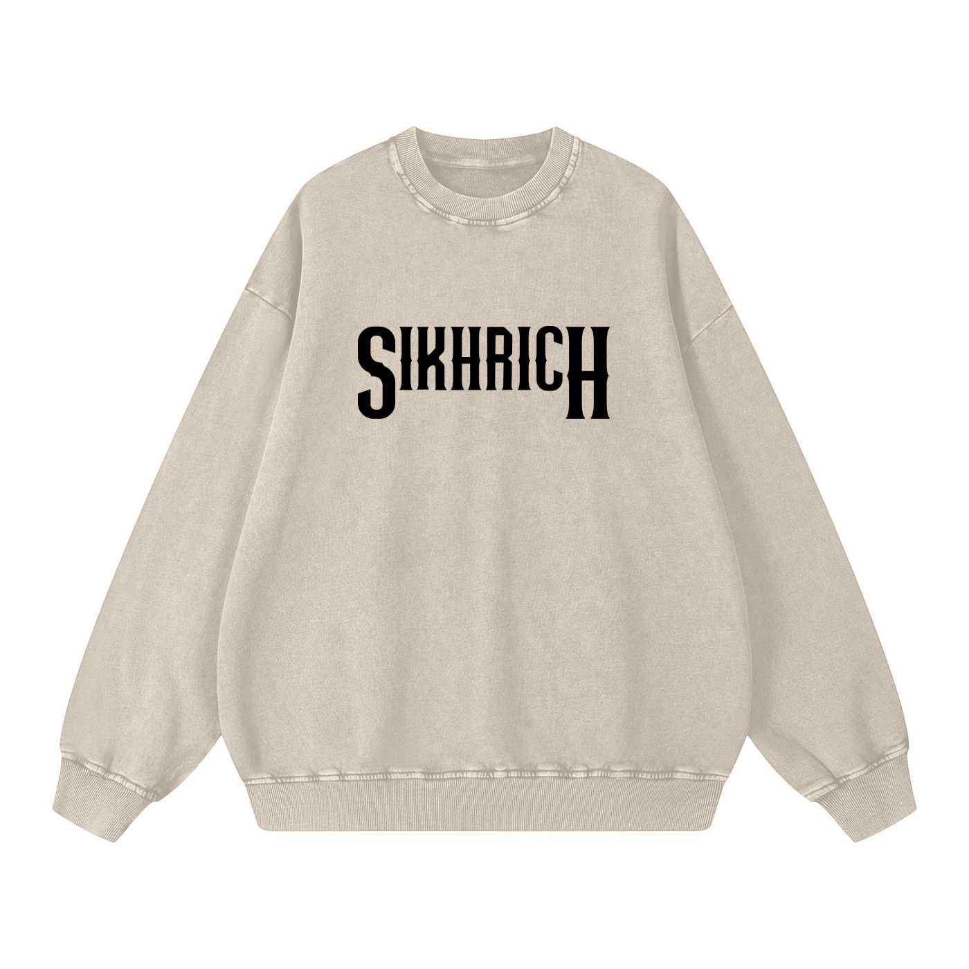 KHALSA crewneck acid washed