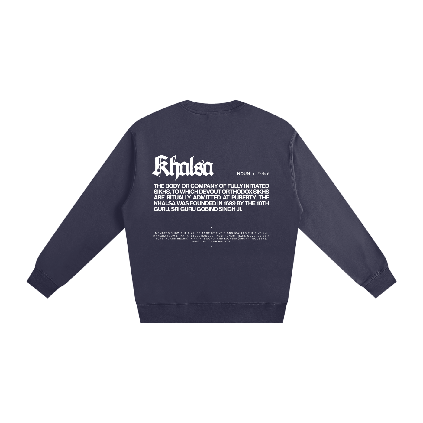 KHALSA crewneck cotton