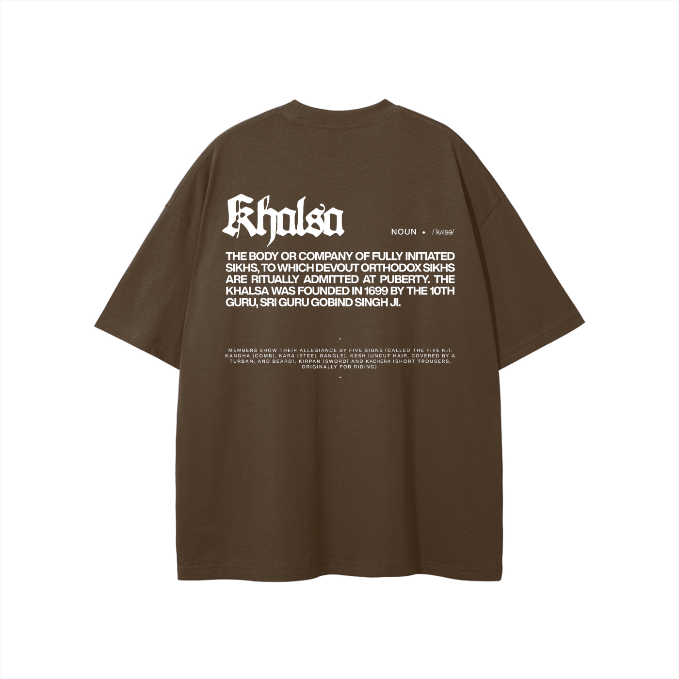 KHALSA t-shirt cotton