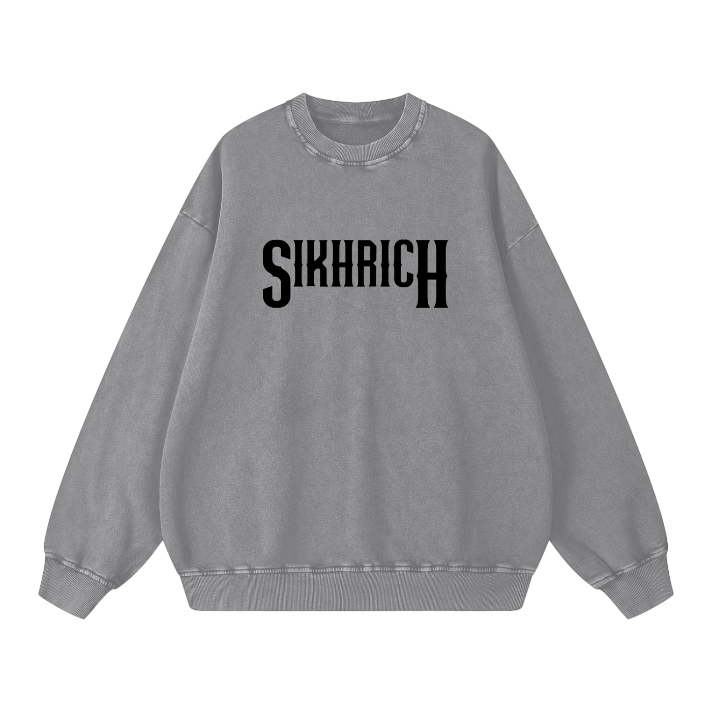 KHALSA crewneck acid washed