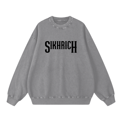 KHALSA crewneck acid washed