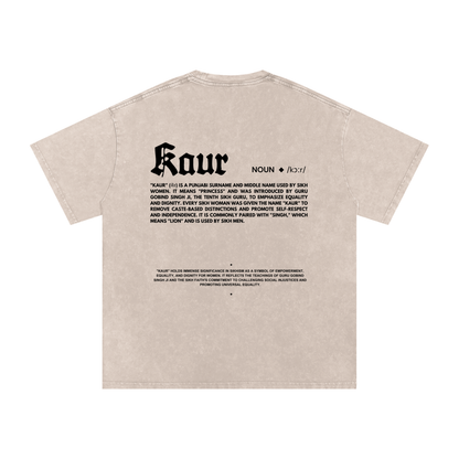 KAUR T-shirt acid washed