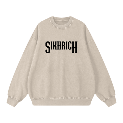 KHALSA crewneck acid washed