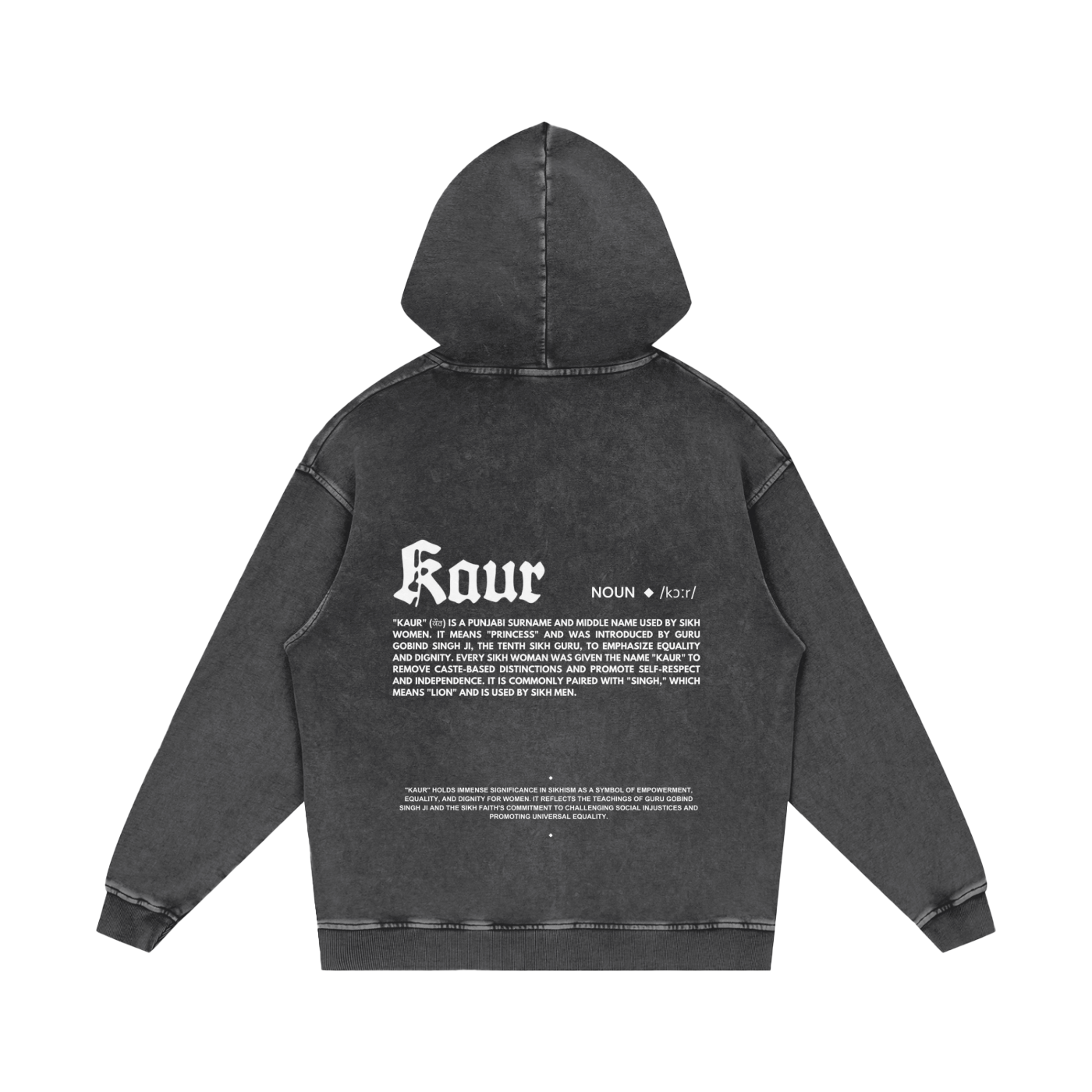 KAUR hoodie acid washed