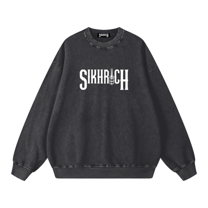 Asthabhuja Crewneck acid washed