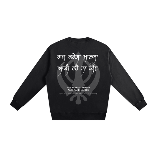 RAJ KAREGA KHALSA crewneck cotton