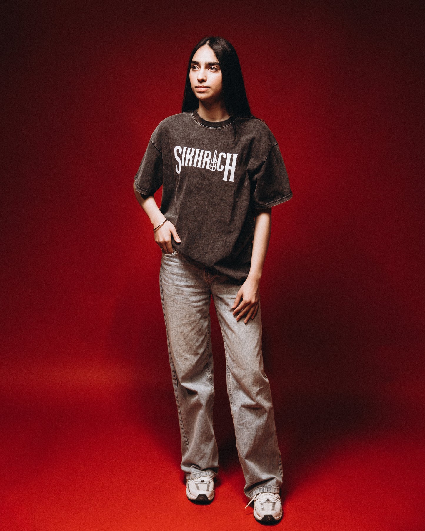 Asthabhuja T-shirt acid washed