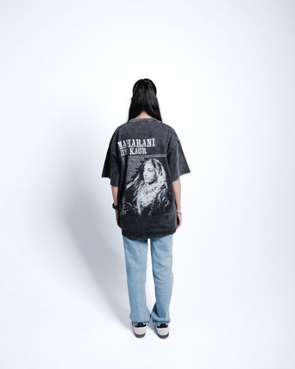 Maharani Jind Kaur T-shirt acid-washed V1