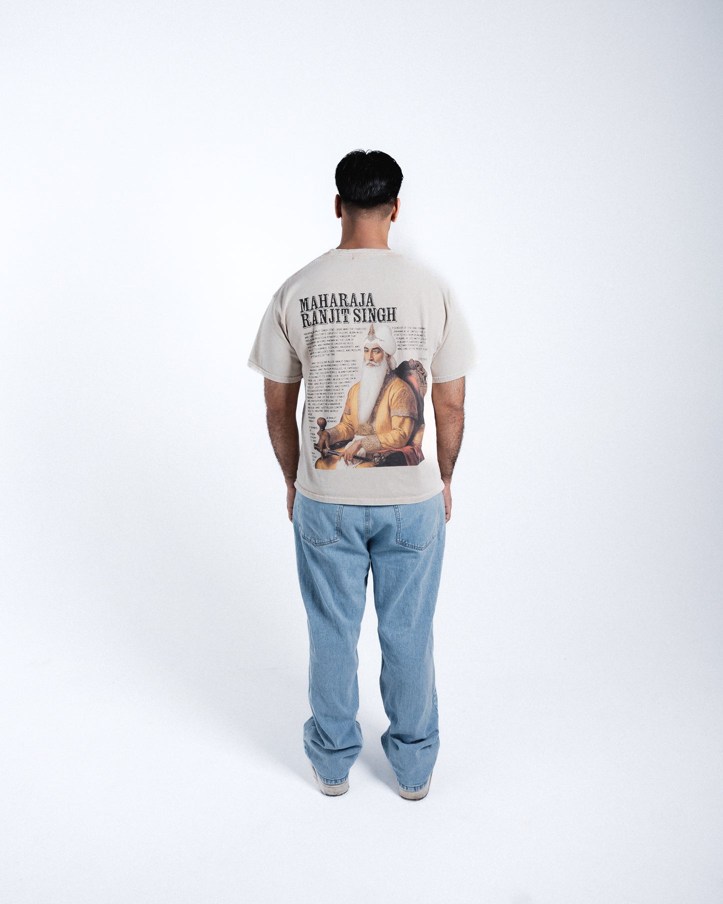 Maharaja Ranjit Singh T-shirt acid washed