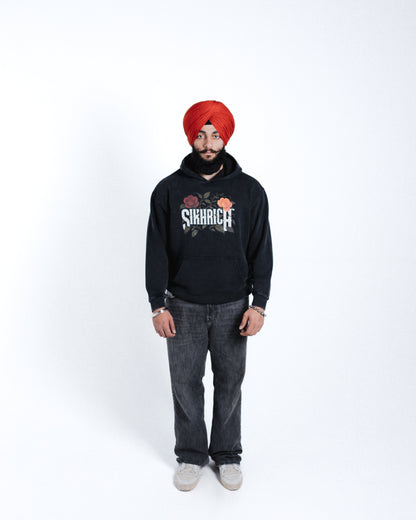 Shastran ke adheen hei raaj Hoodie acid washed