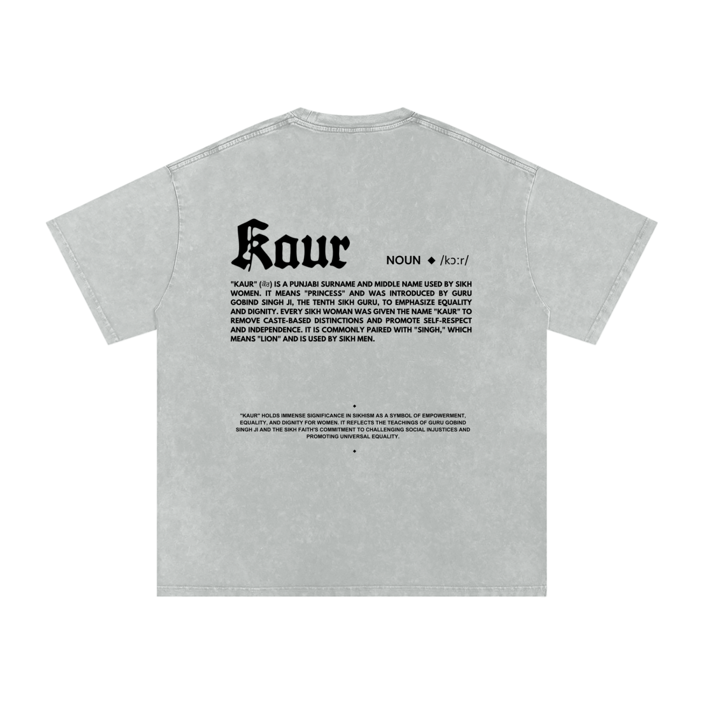 KAUR T-shirt acid washed