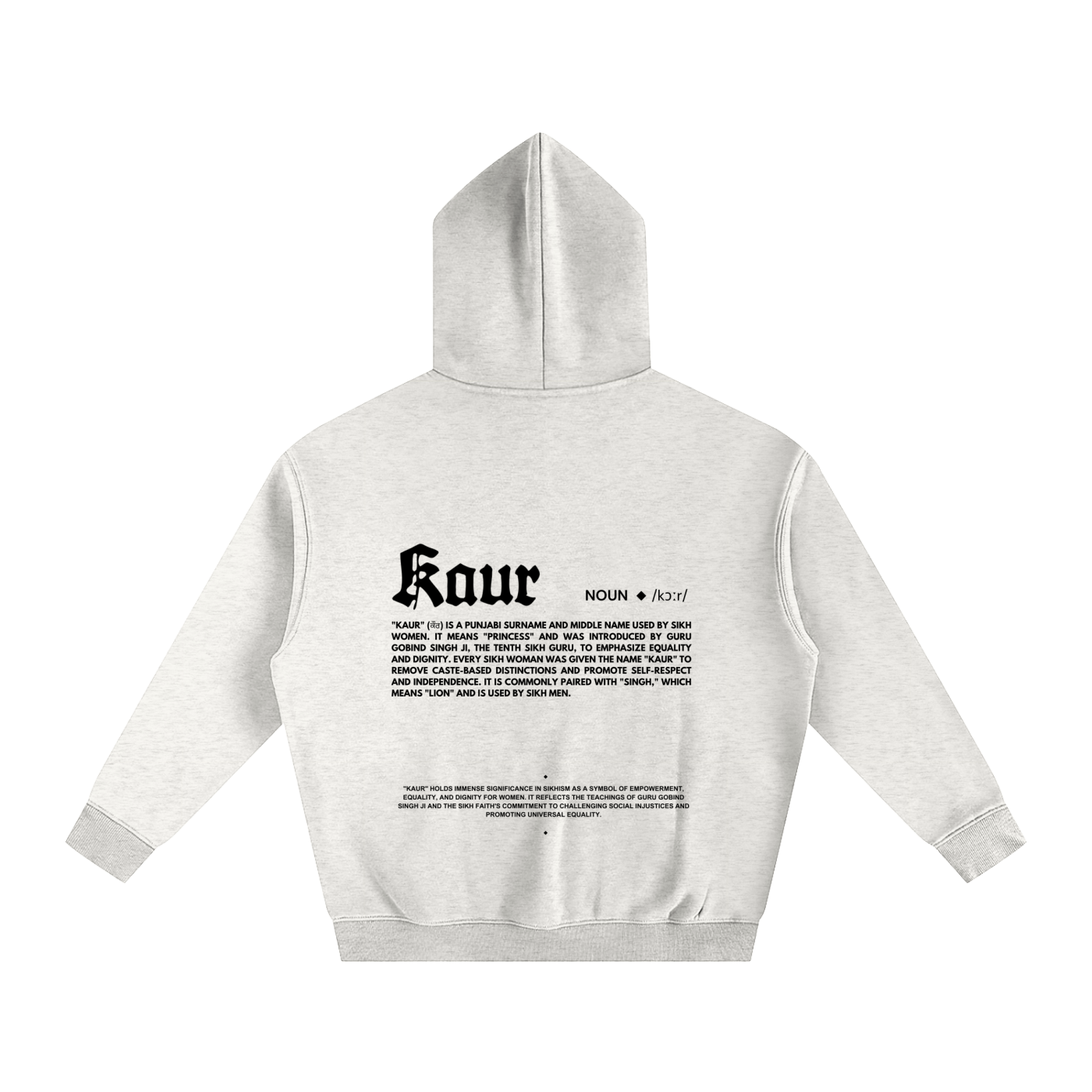 KAUR Hoodie cotton
