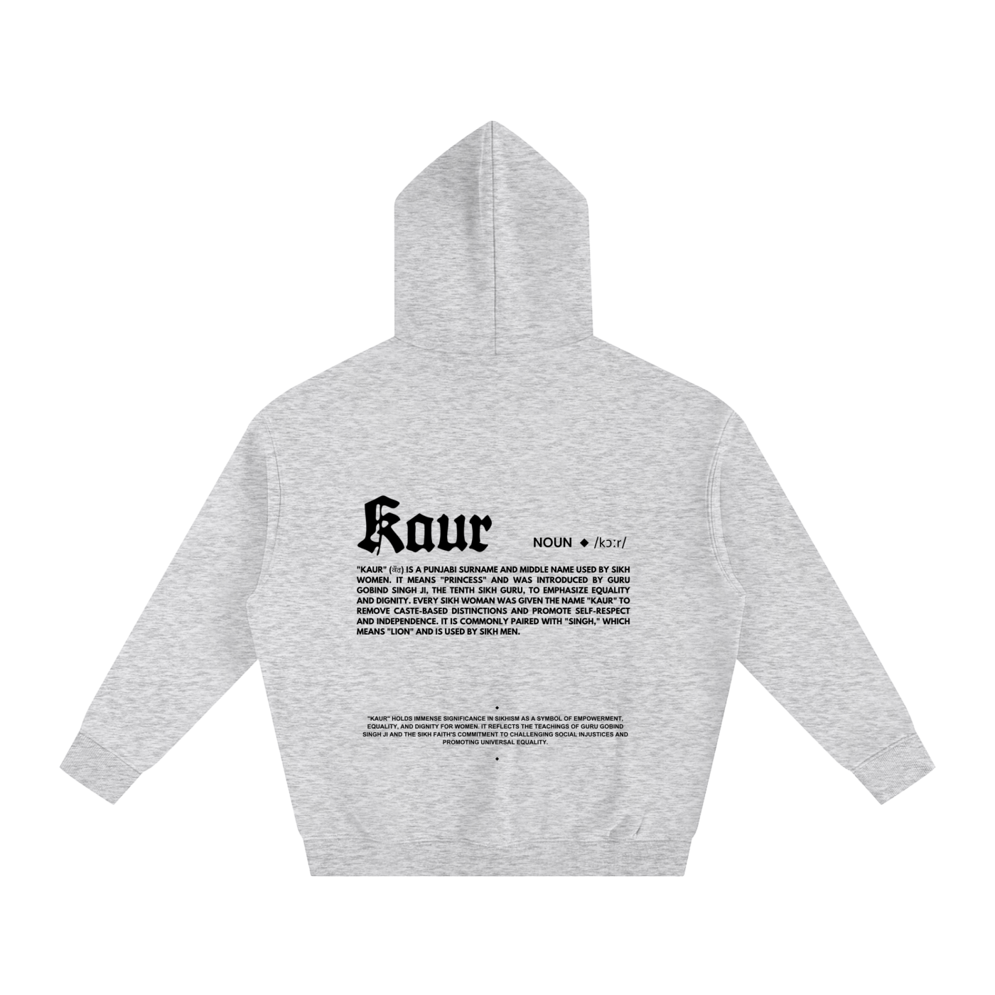 KAUR Hoodie cotton