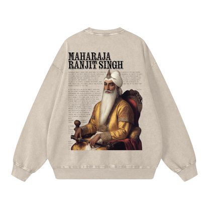 Maharaja Ranjit Singh Crewneck acid washed