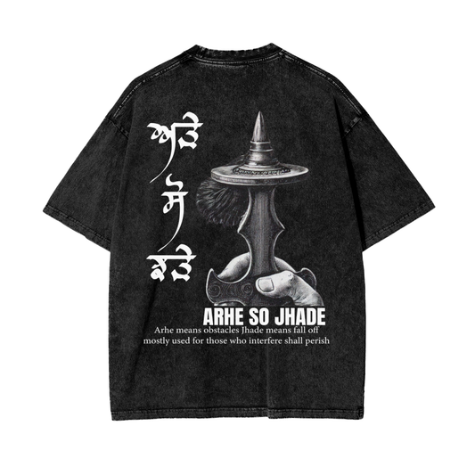 ARHE SO JHADE T-shirt acid washed