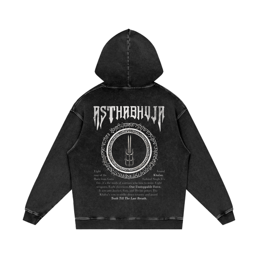 Asthabhuja Hoodie acid washed