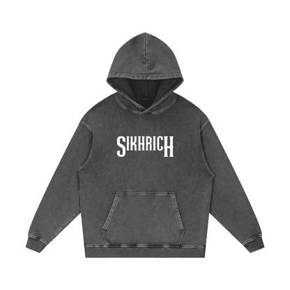 AJJ NEHI TA KAL RAAJ HOVE GA ATAL Hoodie acid washed