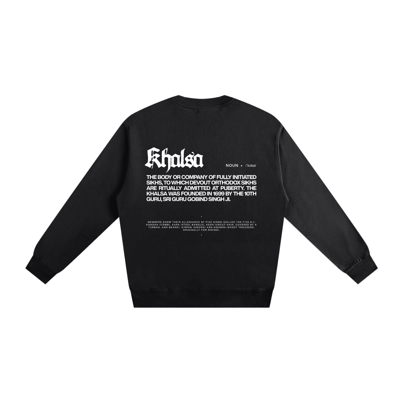 KHALSA crewneck cotton