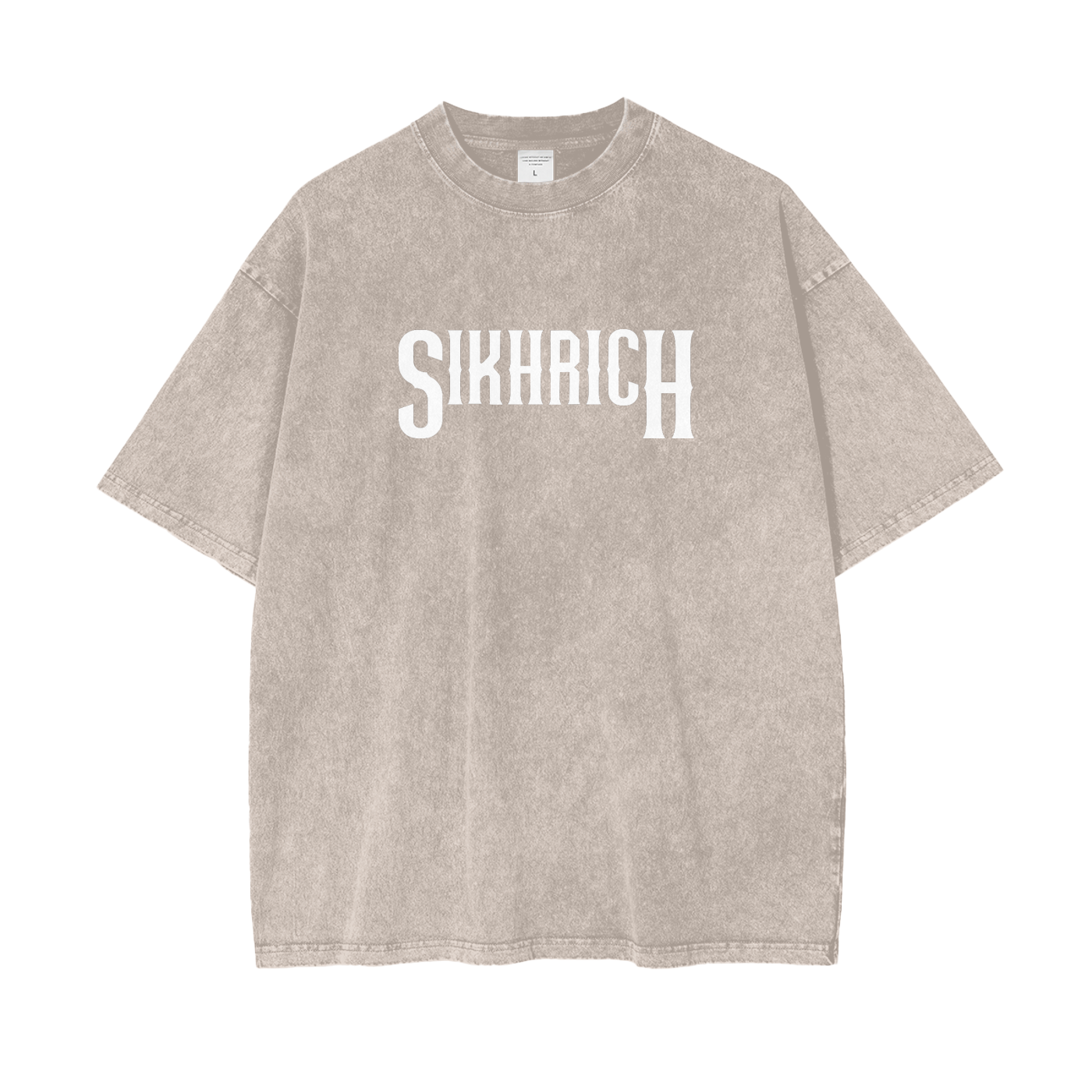 BORN TO RULE T-shirt acid washed – Sikhrich