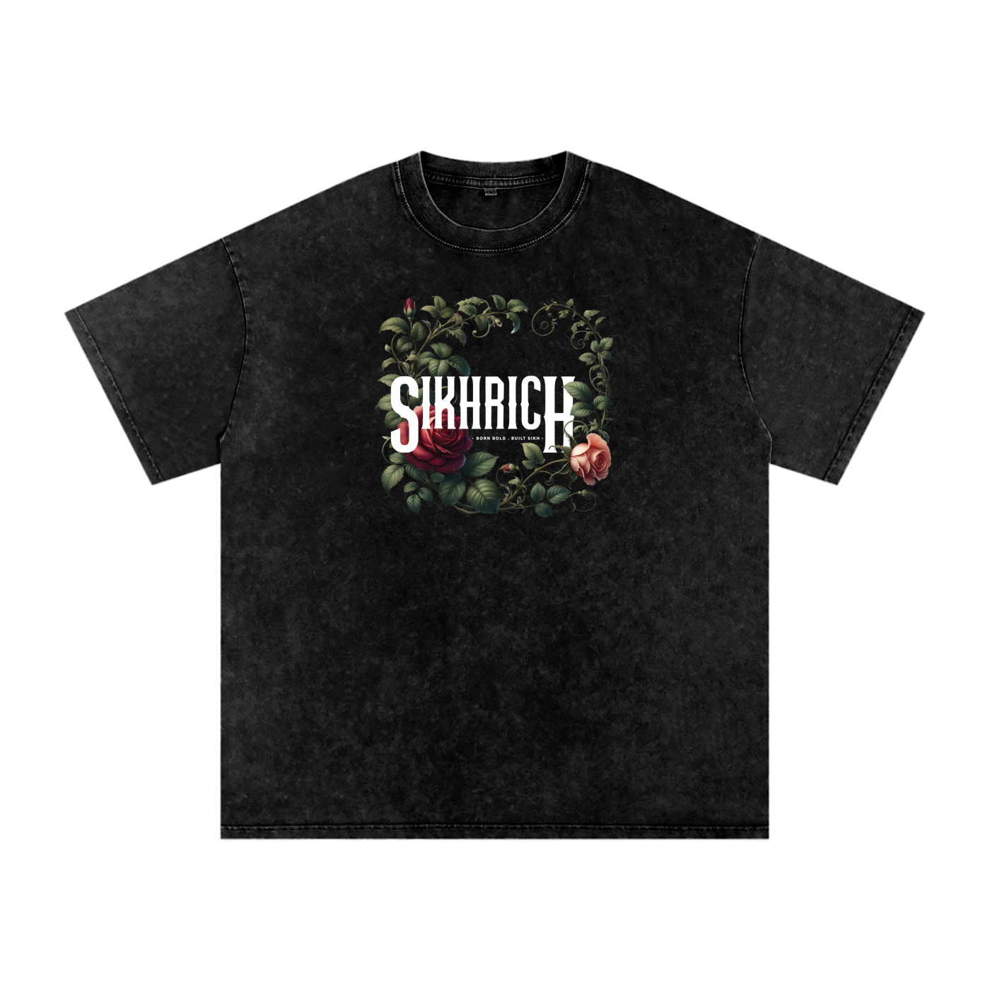 SIKHRICH ESSENTIALS T-shirt acid washed