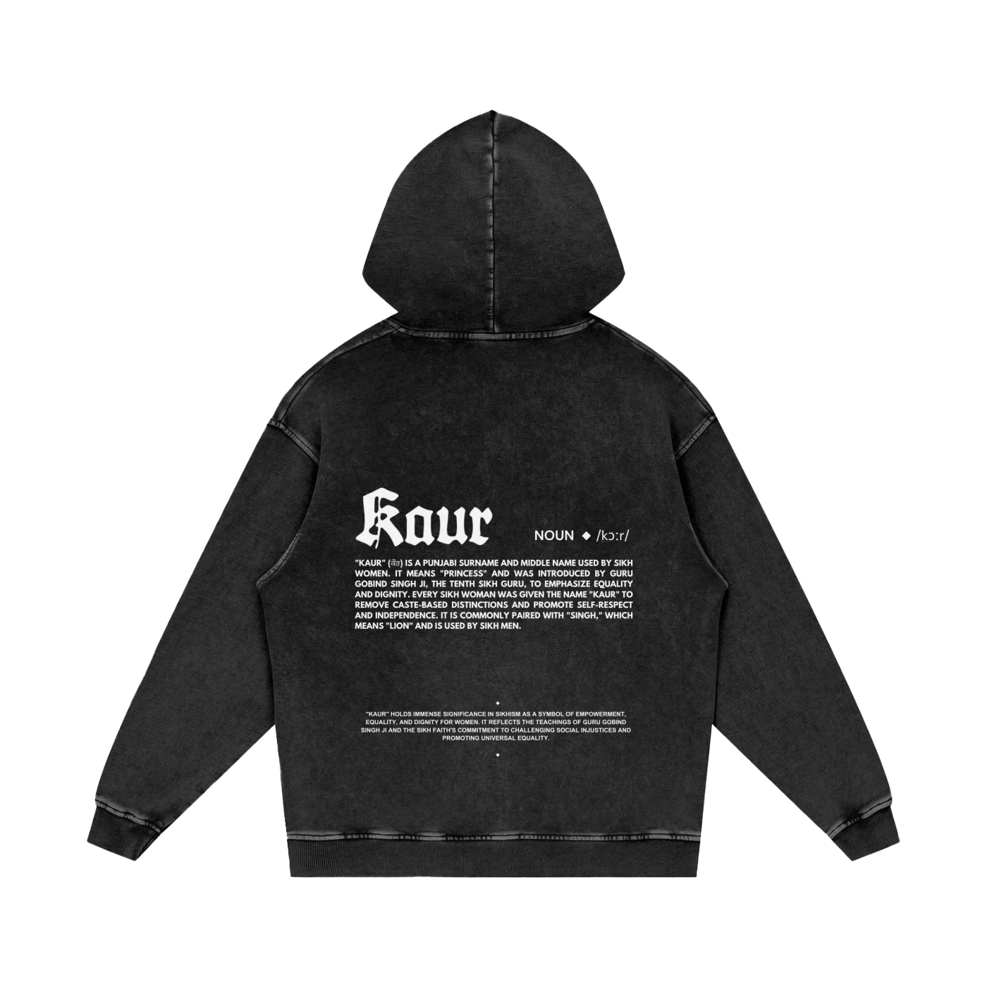KAUR hoodie acid washed