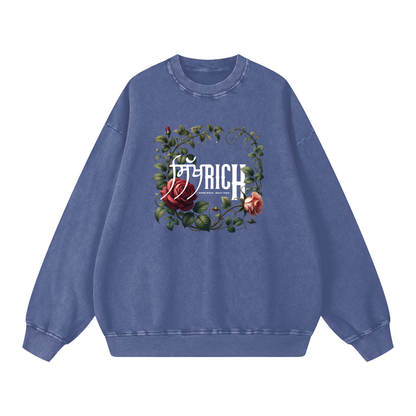 ਸਿੱਖRICH ESSENTIAL Crewneck acid washed