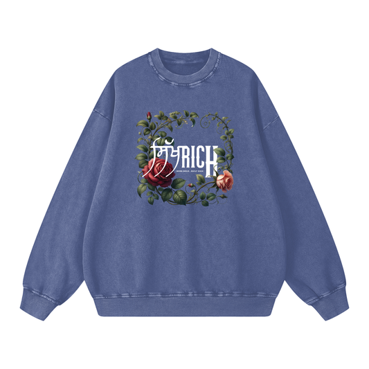 ਸਿੱਖRICH ESSENTIAL Crewneck acid washed