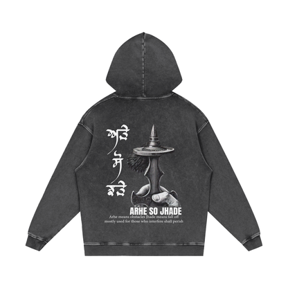 ARHE SO JHADE hoodie acid washed