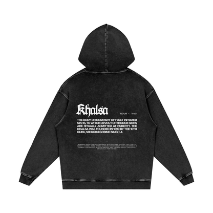 KHALSA Hoodie acid-Wash