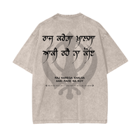 RAJ KAREGA KHALSA t-shirt acid washed