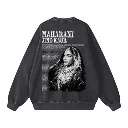 Maharani Jind Kaur Crewneck acid washed V1