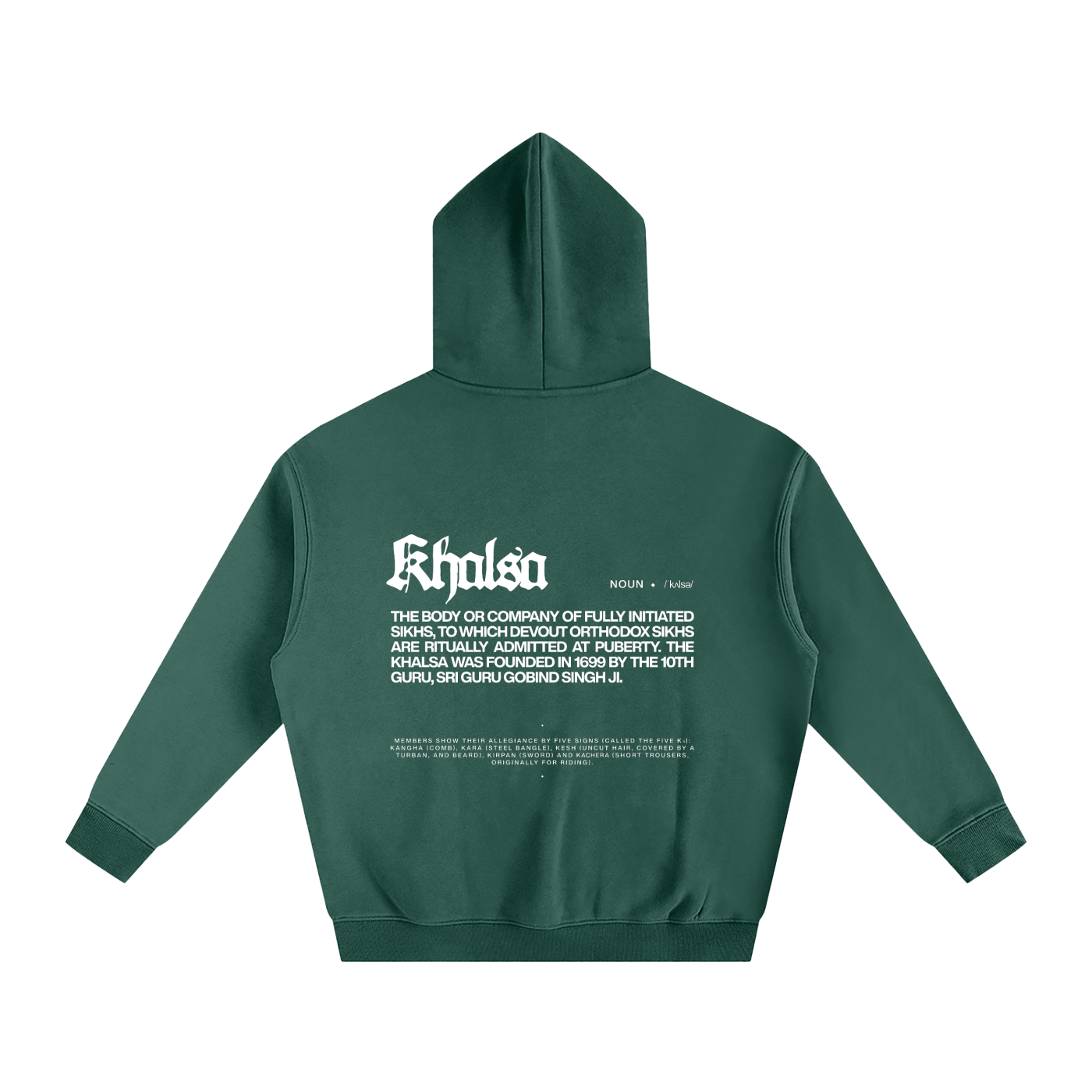 KHALSA Hoodie Cotton