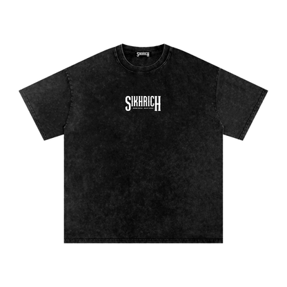 Bhai Bachittar Singh Ji T-shirt acid washed