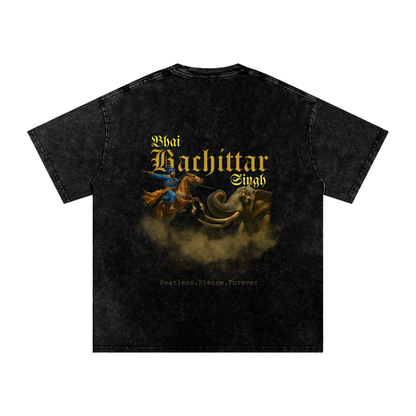 Bhai Bachittar Singh Ji T-shirt acid washed