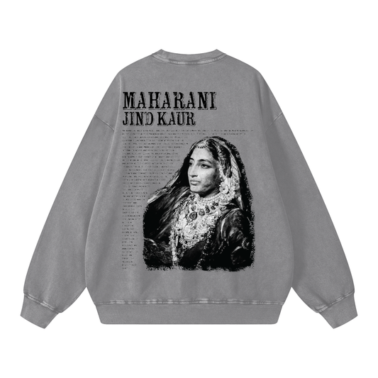 Maharani Jind Kaur Crewneck acid washed V2