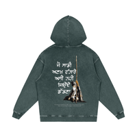 JO SADI ANAKH WANGARE Acid wash hoodie