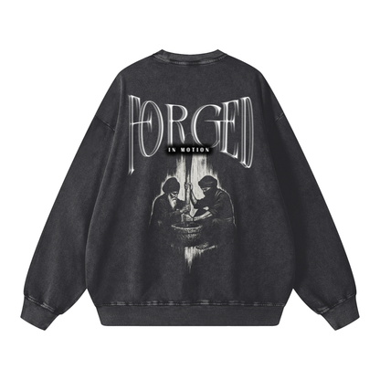 Forged in Motion Crewneck acid washed
