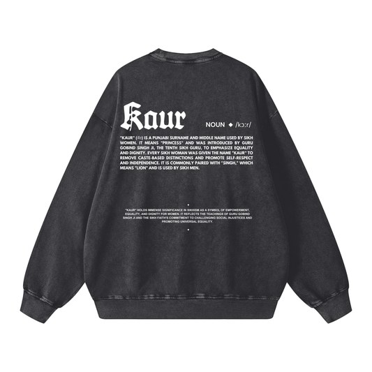 KAUR Crewneck acid wash