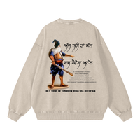 AJJ NEHI TA KAL RAAJ HOVE GA ATAL Crewneck acid washed