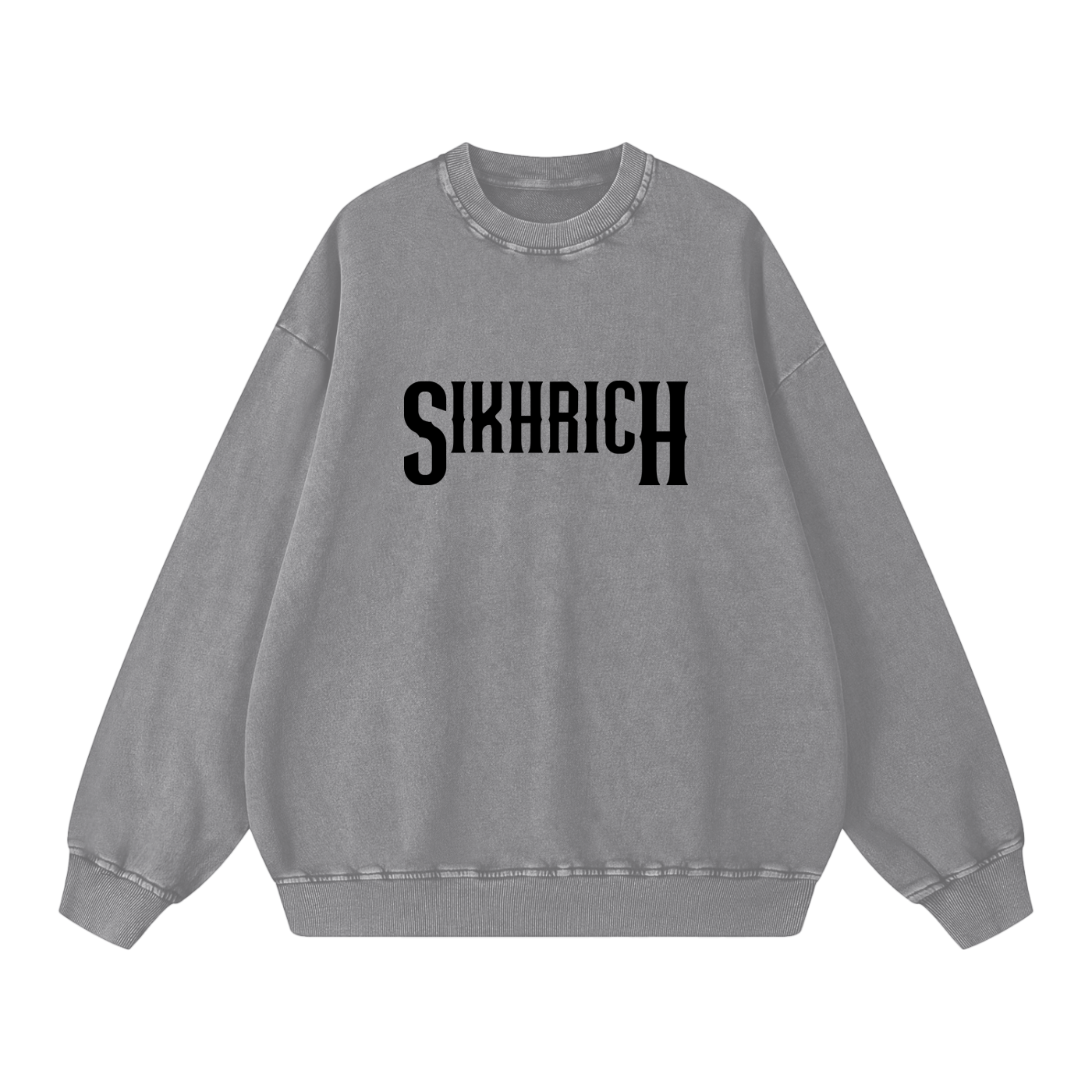 AJJ NEHI TA KAL RAAJ HOVE GA ATAL Crewneck acid washed