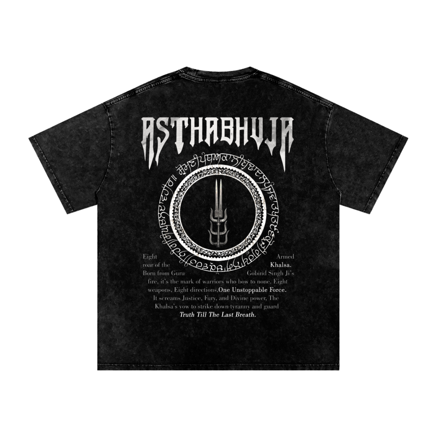 Asthabhuja T-shirt acid washed